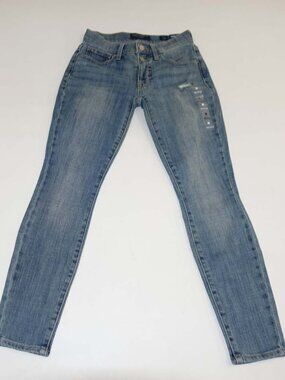 Lucky Brand Women's Ava Mid Rise Skinny Jeans Size 00 / 24 Ankle NWT Stretch 00A